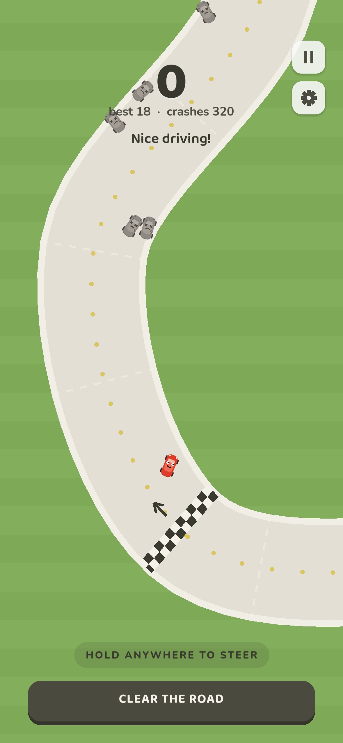 Driving the track